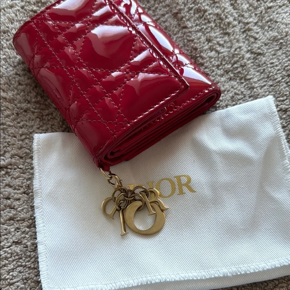 Dior Mini Lady Dior Gardenia Wallet